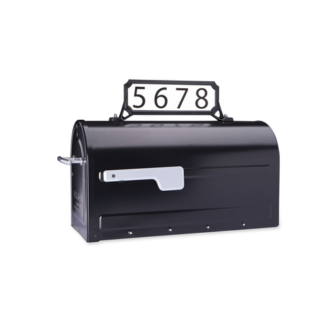 ARCHITECTURAL MAILBOXES Manhatn Address Plaq Blk 3460B-10